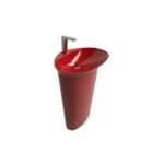 Stella Tabandan Lavabo Parlak Kırmızı STE.L.085R