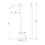 Step Tabandan Lavabo Bataryası Siyah 900517B - Image 2