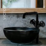 Victory Çanak Tipi Lavabo Bataryası Siyah 105001 - Image 3